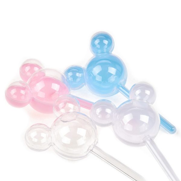 500.530.156_8 Μπομπονιέρα Βάπτισης Plexiglass Ραβδάκι Minnie - Michey Mouse ΡΤ156