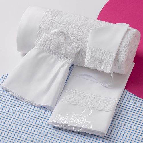 Lina_Baby_1511_1 Λαδόπανα Για Κορίτσι Broderie Anglaise LB-1511