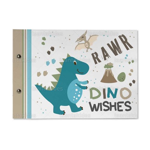 Βιβλίο Ευχών Βάπτισης Για Αγόρι Με Θέμα Το Dino TS-130