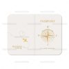 Προσκλητήριο Γάμου Με Θέμα Passport 7834-PASSPORT (ΚΛ070)