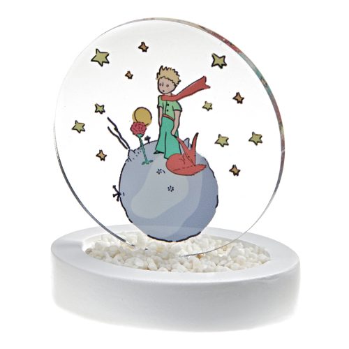25.00071.528 Μπομπονιέρα Κεραμικό Βραχάκι Με Plexiglass Little Prince Κ528