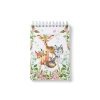 xartino_mplokakia_paper_notebook_vaptisis_baptism_tsantakides_8x11_TS575_koritsi_girl_woodland_animals_zwa_tou_dasous_new Μπομπονιέρα Βάπτισης Μπλοκάκι Zωγραφικής Eκτυπωμένο