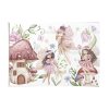 xartino_soupla_paper_placemat_tea_towel_vaptisis_baptism_tsantakides_TS771_01_fairies_in_fairyland_neraides_stin_neraidoupoli Σουπλά Βάπτισης
