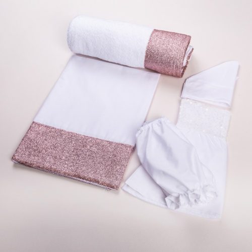 Λαδόπανα Για Κορίτσι Με Οργάντζα Glitter Pink Λ273a