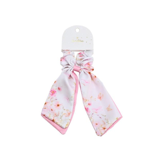 Μπομπονιέρα Scrunchie Μαντίλι Pink Blossom ST01013