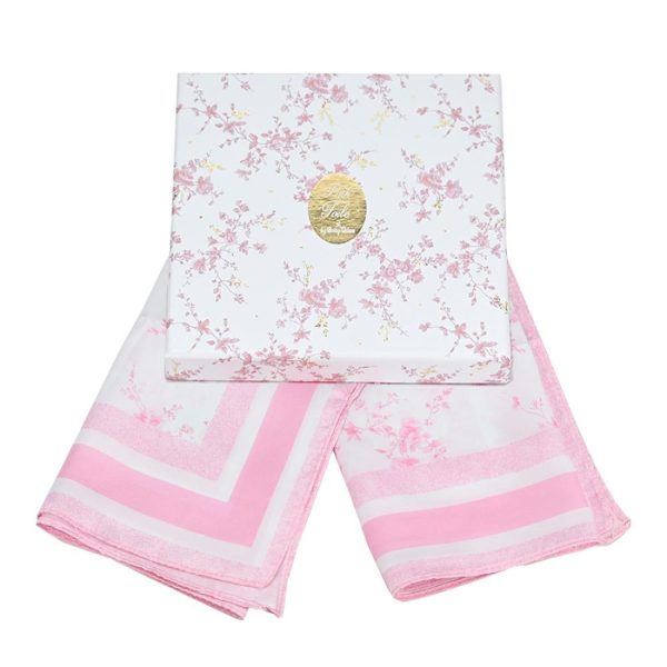 3676-1100x1100 Μπομπονιέρα Μαντίλι Pink Toile ST01003