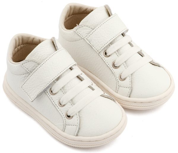 BS3062-WHITE1-BABYWALKER Βαπτιστικά Παπούτσια Για Αγόρι Περπατήματος Sneakers BS3062