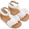 BS3601-WHITE1-BABYWALKER Βαπτιστικά Παπούτσια Για Κορίτσι Περπατήματος Πέδιλο BS3601