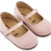 BS3603-DUSTY-PINK1-BABYWALKER Βαπτιστικά Παπούτσια Για Κορίτσι Περπατήματος Γοβάκι BS3603