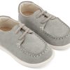 BW4315-GREY1-BABYWALKER Βαπτιστικά Παπούτσια Για Αγόρι Περπατήματος Μοκασίνια BW4315