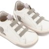 EXC8005-WHITE-GREY1 Βαπτιστικά Παπούτσια Για Αγόρι Περπατήματος Sneakers EXC8005