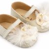 MI1663-IVORY1-BABYWALKER Βαπτιστικά Παπούτσια Για Κορίτσια Γοβάκι Mi 1663