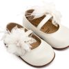 PRI2658-IVORY1-BABYWALKER Βαπτιστικά Παπούτσια Για Κορίτσια Πρώτα Βήματα Γοβάκι Pri 2658