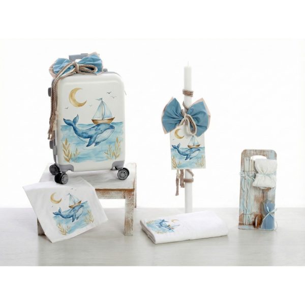 set-vaptisis-trolley-whale-boat-watercolor-xondriki-1100x1100w Βαπτιστικό Σετ Για Αγόρι Με Θέμα "Watercolor Whale & Boat"