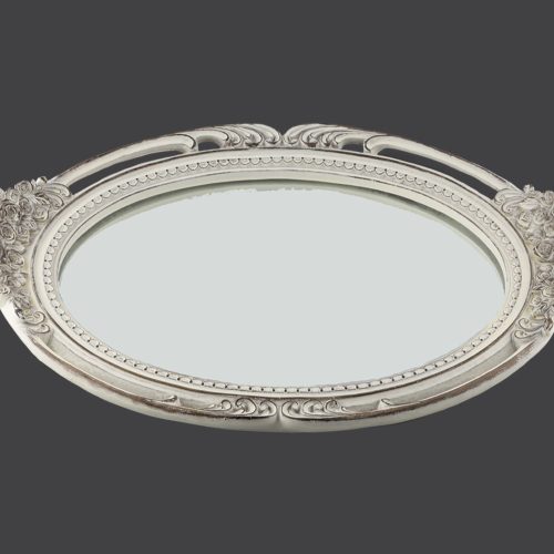 CDG2752190-1diskos-vintage-leykos Δίσκος Γάμου Λευκό με Καθρέπτη vintage CDG2752190 – La Vista